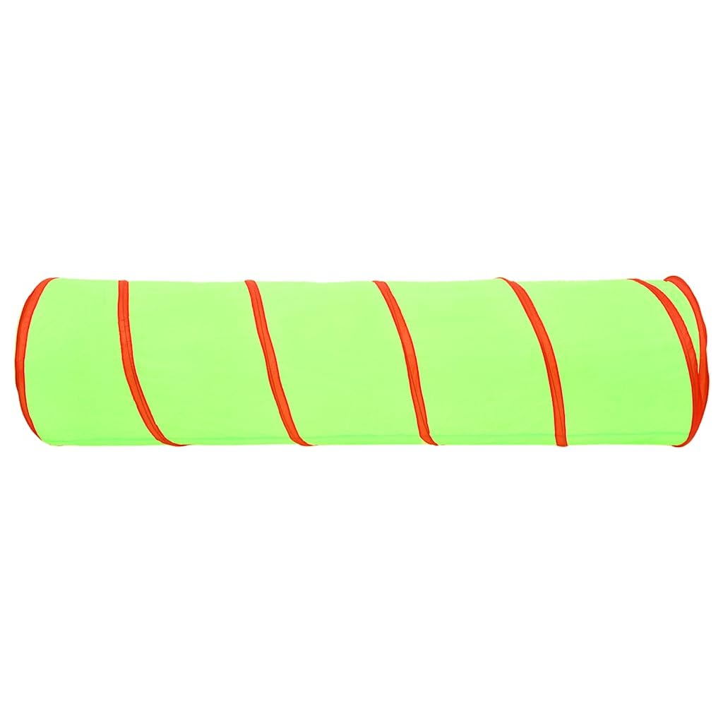 Spieltunnel für Kinder Grün 175 cm Polyester mit Wasserfestem Material und Tragetasche Für Indoor Outdoor Spielzelt Krabbeltunnel Burg Höhle Spielhaus für Garten Kinderzimmer