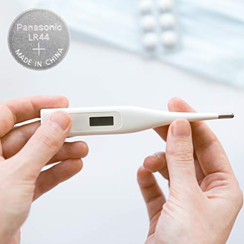 Panasonic LR44 Alkaline Coin Batteries 1.5 V- Pack of 10, Multicolor