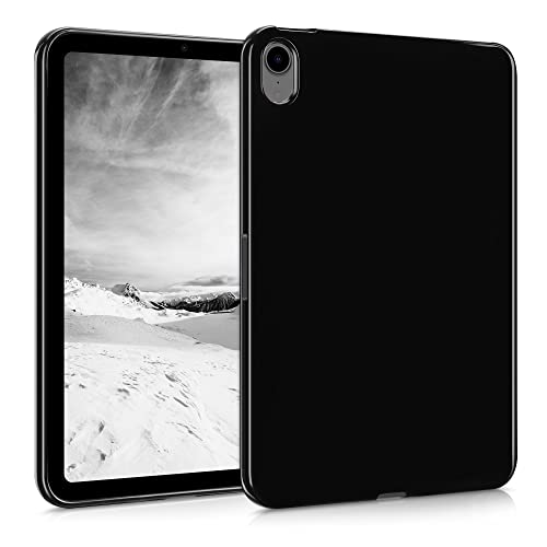 kwmobile Coque Compatible avec Apple iPad Mini 6 (2021) / iPad Mini 7 (2024) - Coque Housse protectrice pour téléphone en Silicone Noir