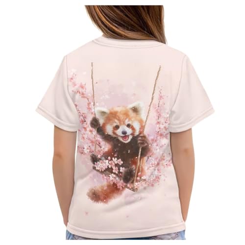 Image of WELLFLYHOM Kids Tshirts Girls Boys Short Sleeve Crewneck Tees Shirts Casual Sport Pullover Tops Size 3-16 Years