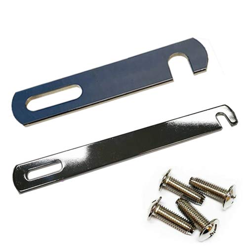 Global Furnishing Divan Bed Base Link Bars 98mm-200mm Silver Nickle Plated With Screw Fittings (6 Linking Bars With 12 Standard Screws, 200m)