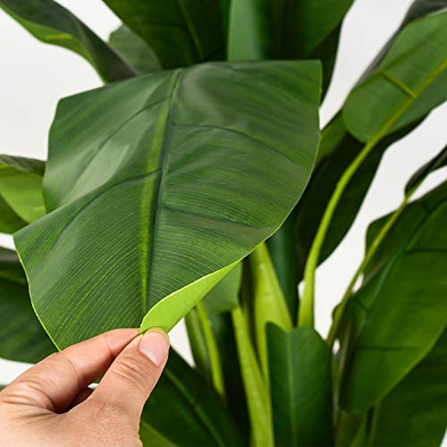 Artiflr 5 Feet Artificial Banana Tree Fake Silk Plant with UV Protection, Feel Real Artificial Tree, Super Quality, Feet, Green