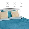 Amazon Brand - Solimo Microfibre Reversible Comforter, Single (Ocean Blue and Mild Blue, 200 GSM) #2