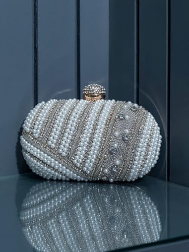 Image of THE TAN CLAN Rabia Hand Embroidered Clutches for women Purses Luxury Evening Handbags for ladies