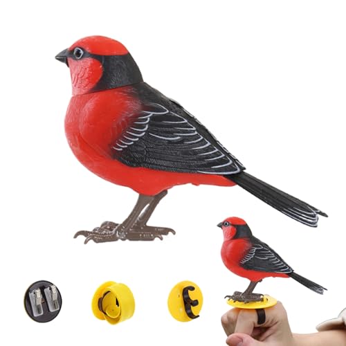 子供用電子鳥おもちゃ | 音楽付きインタラクティブな鳴き声フェイクバードトイ - 電気デスクペット 男女・家族向け