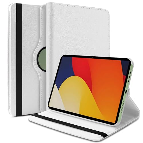 Image of TGK 360 Degree Rotating Flip Cover Case for Moto Pad 60 Pro 12.7 inch 2025 Release Tablet (White)