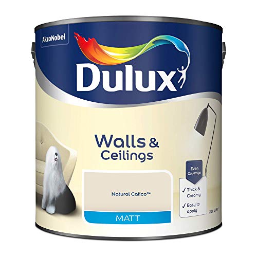 Dulux Walls & Ceilings Matt Emulsion Paint - Natural Calico - 2.5L - Image 3