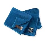 今治タオル ハンドタオル 部屋干し臭対策 日本製 SU-TOWEL+ 【抗ウイルス 抗菌 防臭 高吸水 高級ピマ】 洗濯しても効果が続く すうたおる 綿100% 34cm × 35cm ピーコックブルー 2枚