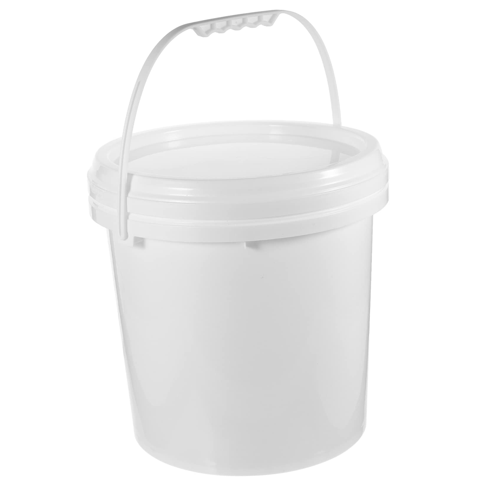 Cubo de Pintura Vacío de Hdpe Blanco con Tapa, 10 litros | Apto para Almacenamiento Diario y Envasado de Pintura, Resistente a Caídas, Puede Contener Aceite