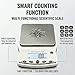 RESHY Lab Scale 5000g x 0.01g, High Precision Digital Analytical Balance with Calibration Weights, 0.01g Accuracy Scientific Gram Scale for Jewelry, Kitchen, Food, Powder, Chemical Use