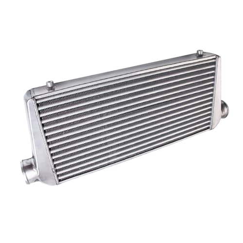 maXpeedingrods Universal Front Mount Intercooler 31 x 13 x 3 Tube & Fin 3 Inlet & Outlet Aluminum Intercooler