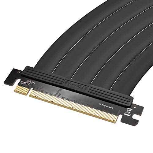 EZDIY-FAB Nuovo PCI Express PCIe3.0 16x Cavo Flessibile Scheda di Estensione Scheda Adattatore Scheda ad Alta velocità con Riser-20cm 180 Gradi