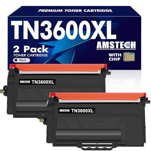 Toner TN3600XL compatible avec puce noir pour imprimante MFC-L5710DW HL-L6210DW 2-pack