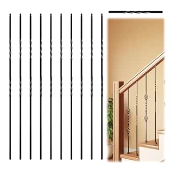 20 Pack Iron Balusters For Staircase Interior, Stair Balusters 44 - View #3
