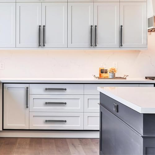CABDM 2 Pack 10 Inch Hole Center Matte Black Cabinet pulls Heavy-Duty Solid Cabinet Handle Hardware Suitable for cabinets Dressers Kitchens and Bathroom cabinets. by CABDM - Image 3
