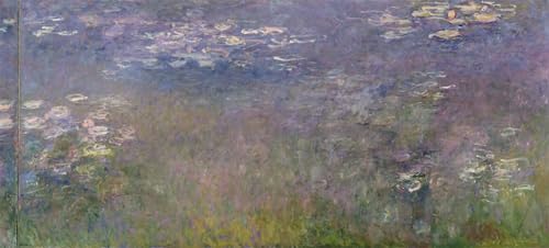 Art Mural Les Nymphéas Claude Monet Tableau Graffiti Éclatant pour Mur Terne