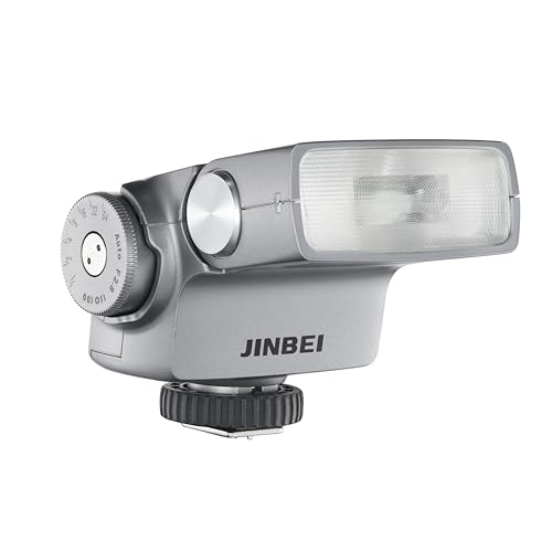 JINBEI Hi-5 Camera Flash Speedlite,GN16,26Ws,0.02~1.6s Recycle Time,7-Speed Dimming Range, 4 Flashing Modes,Fast Charging, Efficient Battery Life,Vintage and Exquisite Design