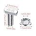 T-Slot Bolts Set, Hammer Head Sliding Screw Nuts Set, Heavy-Duty Hardware Feature, T-Slot Screws for Track Systems, Automotive Roof Racks, Construction, Workbench, Industrial, DIY Installation Project