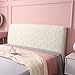 AGOUNOD Copertura per testiera del letto, in tessuto semplice ed elastico, per letto singolo, matrimoniale, king size, tutto compreso, antipolvere, blu, rosa, H, 240 cm