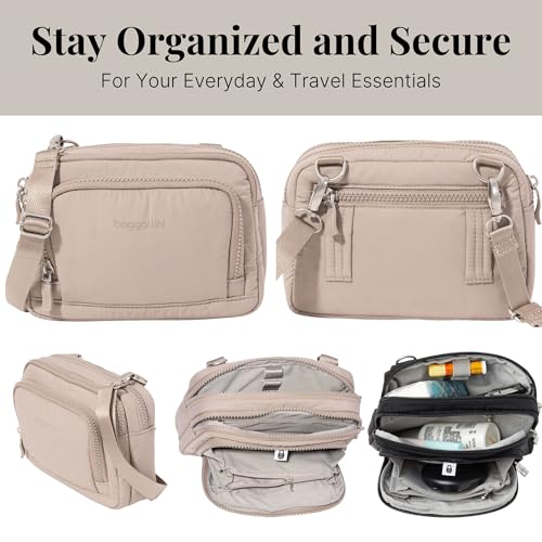 Image of Baggallini Triple Zip with Front Wallet /Trifecta RFID Wallet Crossbody