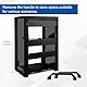 GeeekPi 8U Netzwerkschrank, 10-Zoll-Rack für Netzwerk-, Server-, Audio- und Videoausrüstung, DeskPi RackMate T1 Rackmount-Server-Schrank Gehäuse (Schwarz)
