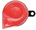 HELLA 007424001 Red Trumpet Low-Tone Horn with Bracket, 12 V, 400 Hz (Universal Fit)