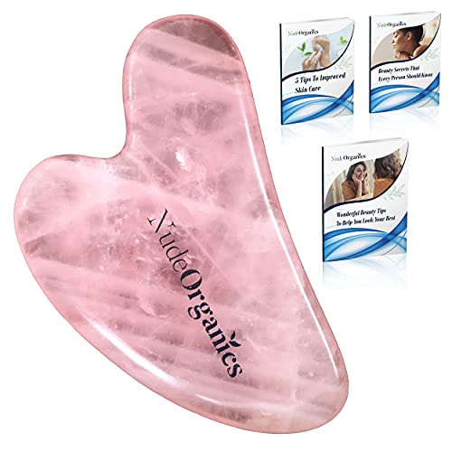 Nudeorganics Gua sha rose quartz