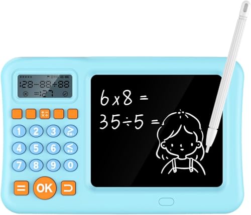 Amitasha LCD Writing Tablet with Math Calculator Games for Kids Rechargeable Re-Writable Pad with 5.5Inch Screen for Drawing, Playing, Handwriting Best Birthday Gifts for Adults & Kids (Blue) Amitasha LCD Writing Tablet with Math Calculator Games for Kids Rechargeable Re-Writable Pad with 5.5Inch Screen for Drawing, Playing, Handwriting Best Birthday Gifts for Adults & Kids (Blue)
