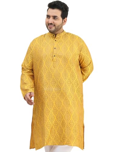 Image of SOJANYA Men's Cotton Regular Fit Casual Plus (Since 1958) ONLY Kurta