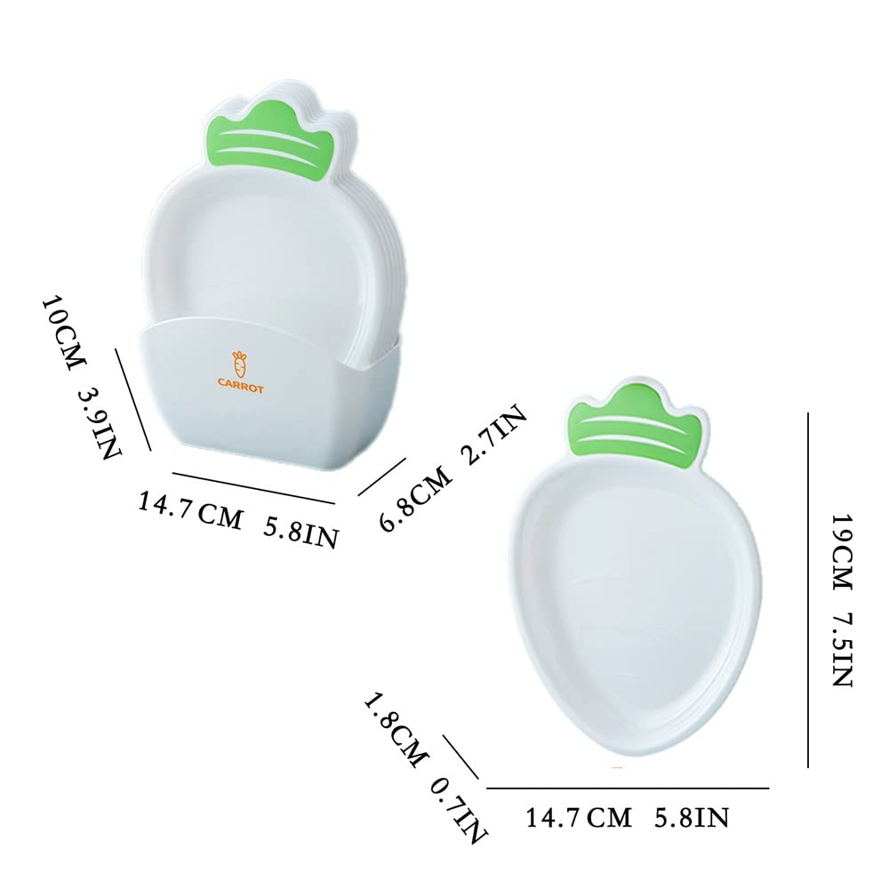 LUCBEI Ciotoline da Snack Otto piatto di snack di carote con base for casa ristorante snack snack snack tavolo snack snack caramelle for frutta seccata Piatti Snack Ceramica ( Color : B )
