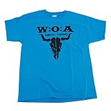 W:O:A - Kids T-Shirt - Logo - Azure Blue, Groesse:128
