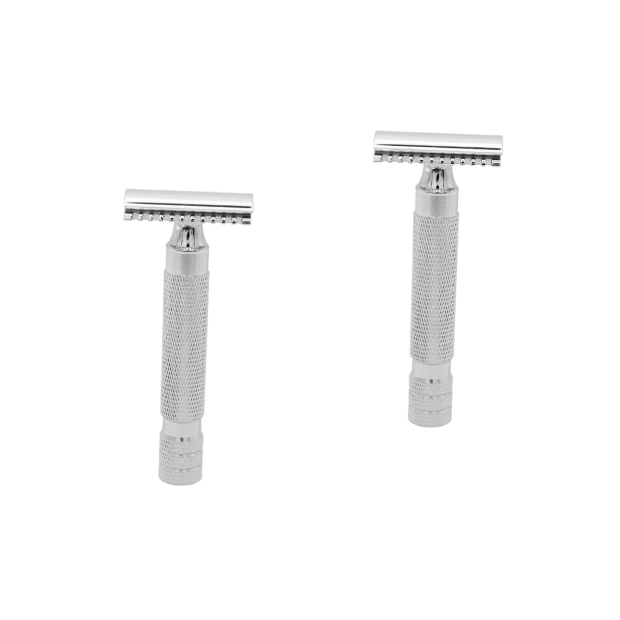 Healeved Rasoio Open Comb Acciaio 2 Pz Rasoio Sicuro Per Per Uomo Per Uomo Afeitador De Para Hombre D'acciaio Per Uso Domestico Da Doppio