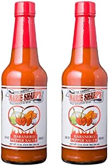 Marie Sharp’s Habanero Hot Sauce - 10-Fluid Ounce Hot Sauce for Marinade & Dips (Pack of 2)
