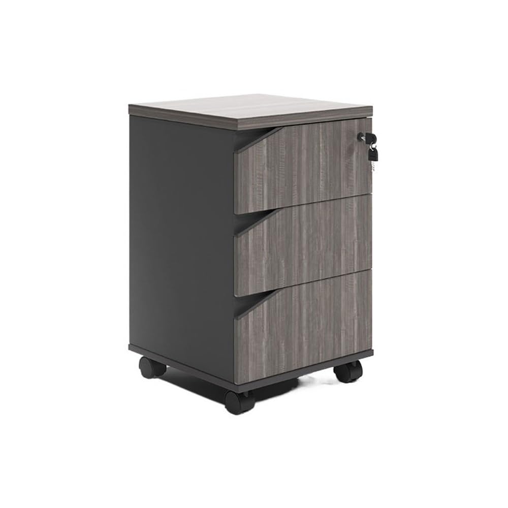 Aioneer File Cabinet Wooden Under Desk File Cabinet Office Cabinet Storage Cabinet Data Cabinet Office Sideboard Ing Drawer Short Cabinet Filing Cabinet-Bruin