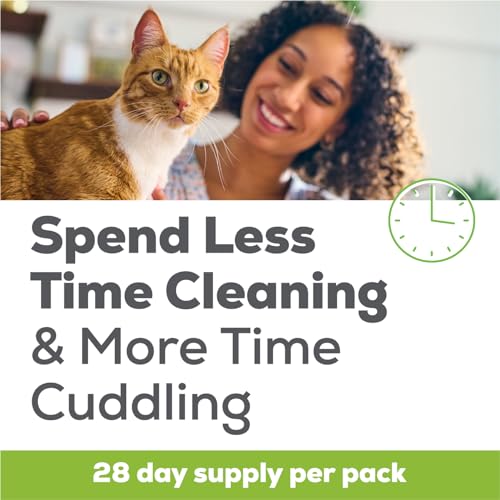Purina Tidy Cats Breeze Cat Pad Refills - 10 Clean & Easy Disposable Pads per Pack, 4 Packs Total, Odor Control