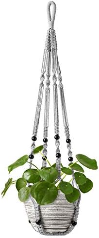 Amazon.com: Mkono Macrame Plant Hanger Indoor Hanging Planter Basket ...