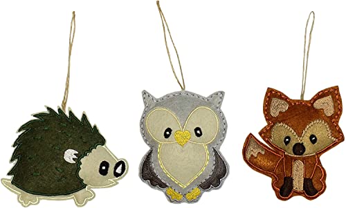 Darware My Forest Friends Christmas Ornament Set (6-Piece Set); Plush Holiday Animal Tree Decoration Set With Baby Woodland Creatures #TOP4