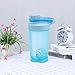 600ml Eiwit Shaker Fles Herbalife Eiwit Poeder Shake Cup voor Gym Ffitness Shaker Slushy Cup Schaal Draagbare Waterfles-Blauw 11x18.9cm, China
