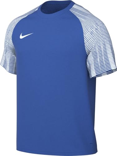 La tecnologia Dri-FIT Nike M Nk DF Academy JSY SS in Jersey, Royal Blu/Bianco/Bianco, L Uomo