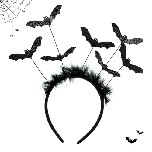 Artlunar Fascia per capelli da donna per Halloween, accessori per capelli con pipistrello, per costume divertente di Halloween, cosplay e feste (pipistrello)