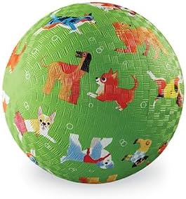 Crocodile Creek - Playground Ball 18cm The Puppies - Outdoor and indoor toy for Children 3 years old+ - Durable rubber, Textured surface, Active Play and Imagination