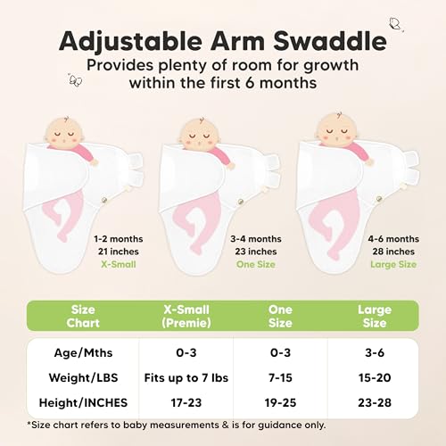 Image of 3-Pack Organic Swaddles for Newborns, Baby Swaddles 0-3 Months (Mellow) | Newborn Swaddle Sleep Sacks, Soft Cotton, Infant, Baby Swaddle Wraps, Girls, Boys, Large Hook & Loop Closure