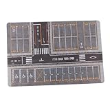 Simhoa 1/64 Scale Parking Lot Model Building Diorama Nonslip Layout Pad Scene Display Mini Car Garage for Vehicle Scene Toy, H