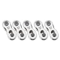 Fahrradkettenglied, 5 Paar Fahrrad Kettenverschluss Kettenverschluss-Glied für 6, 7, 8, 10 Geschwindigkeitskette Fahrrad Ersatzteile (8/7/6 Speed)