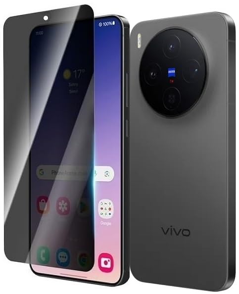 Image of 28 Privacy Screen Protector 9H Tempered Glass For Vivo X300 Ultra 5G, Edge-to-Edge Full Coverage, HD Clarity, Anti-Fingerprint, Bubble-Free, Ultra-Thin, Case-Friendly Screen Guard /Black