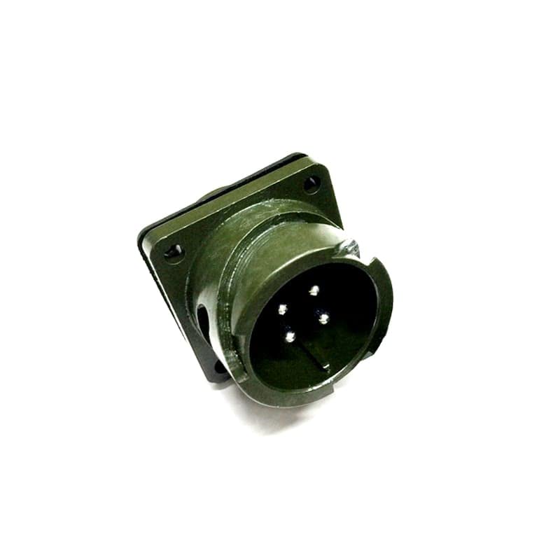 Military Spec Connectors MS3102A18-10 Circular Connector MIL-DTL-5015 Series Box Mount Receptacle 4 Contacts Solder Pin Bayonet Connector