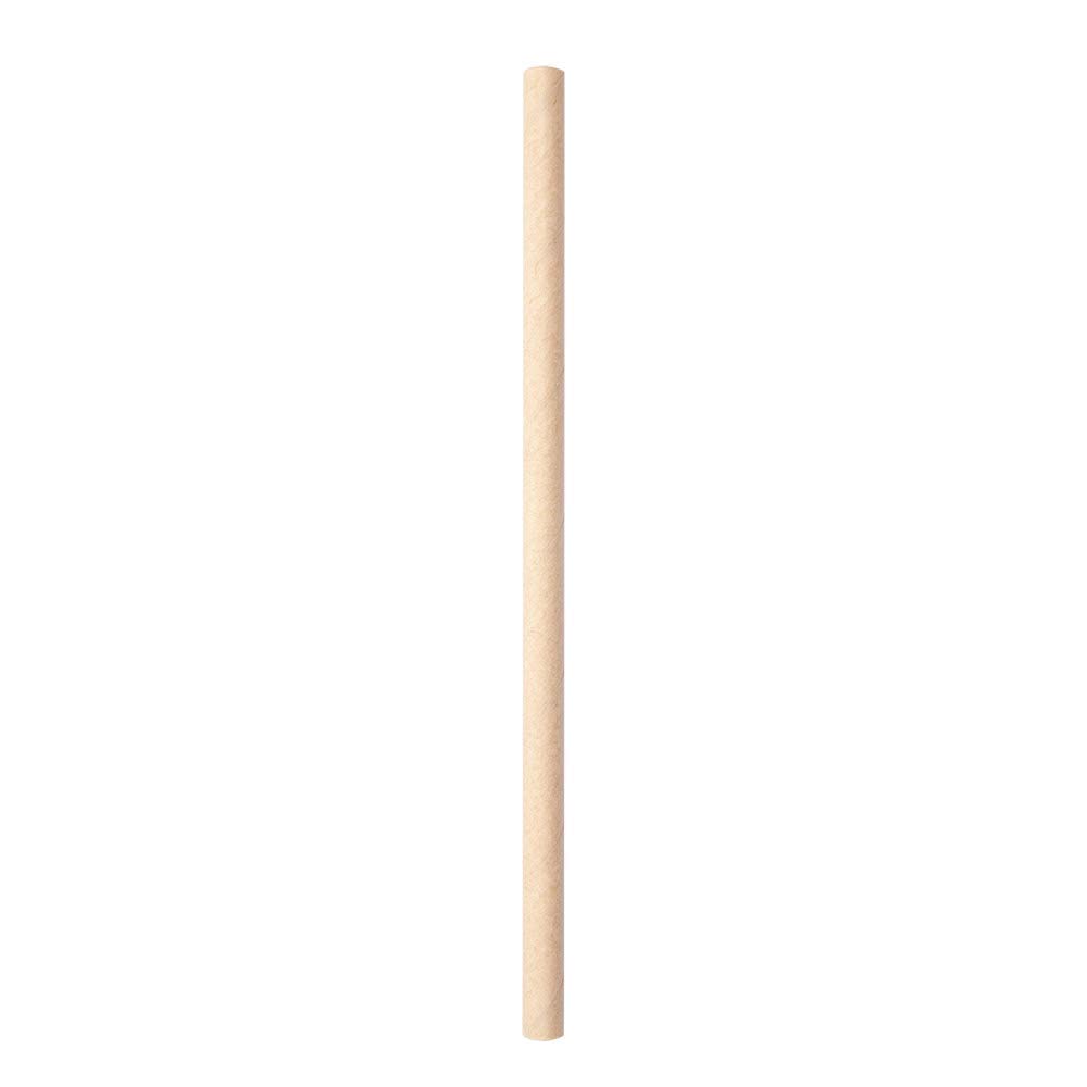 García de Pou - 250 unidades - Pajitas Rectas Cóctel Ø0,60X14 Cm Natural Kraft