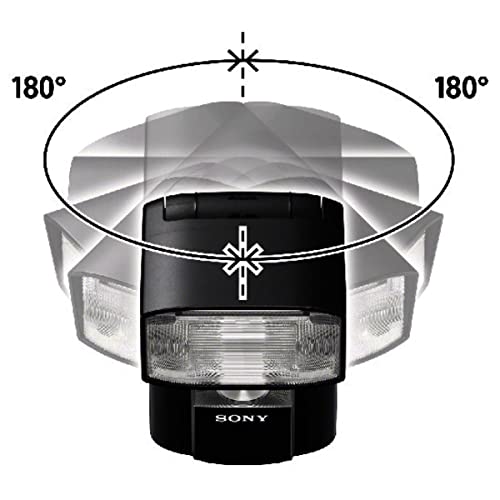 Image of Sony HVL-F45RM Compact, Radio-Controlled Gn 45 Camera Flash with 1 inch Display, Black