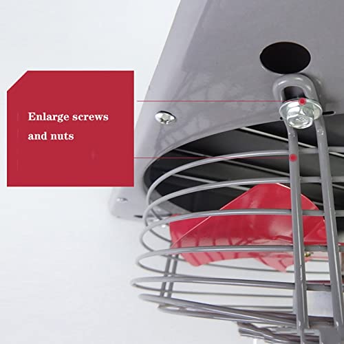 Extractor de ventilación para ventana de pared de 12 pulgadas, potente ventilador para hogar e industrial, 110W, rejilla metálica miniatura 6