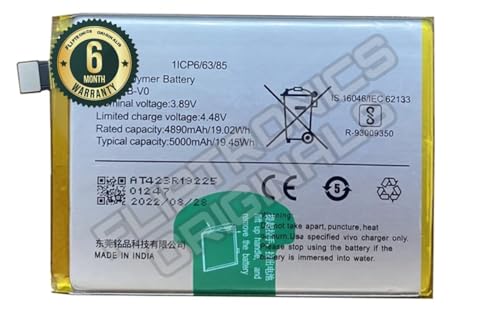 Image of B-V0 Battery for IQOO Z6 44W Battery with 6 Month Warranty**** (P325)